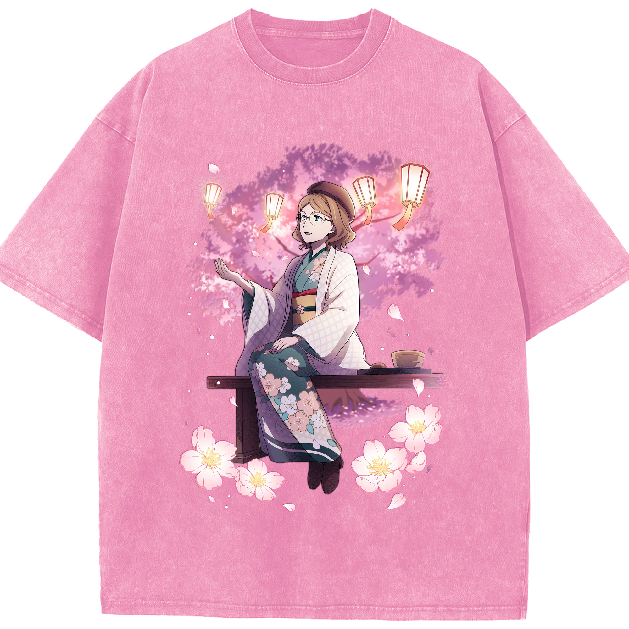 （画像用） 文豪ストレイドッグス Bungo Stray Dogs 綿100% ヴィンテージ風 半袖Tシャツ（フロントプリント）